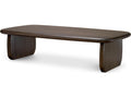Windsor Rectangular Coffee Table in Solid Mahogany Wood with Coffee Finish