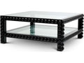 Ethnicraft Coffee Table Kenton Classic Black Finish Clear Glass