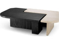 Ethnicraft Coffee Table Yardham Travertine Charcoal Grey Oak Veneer Set Of 2