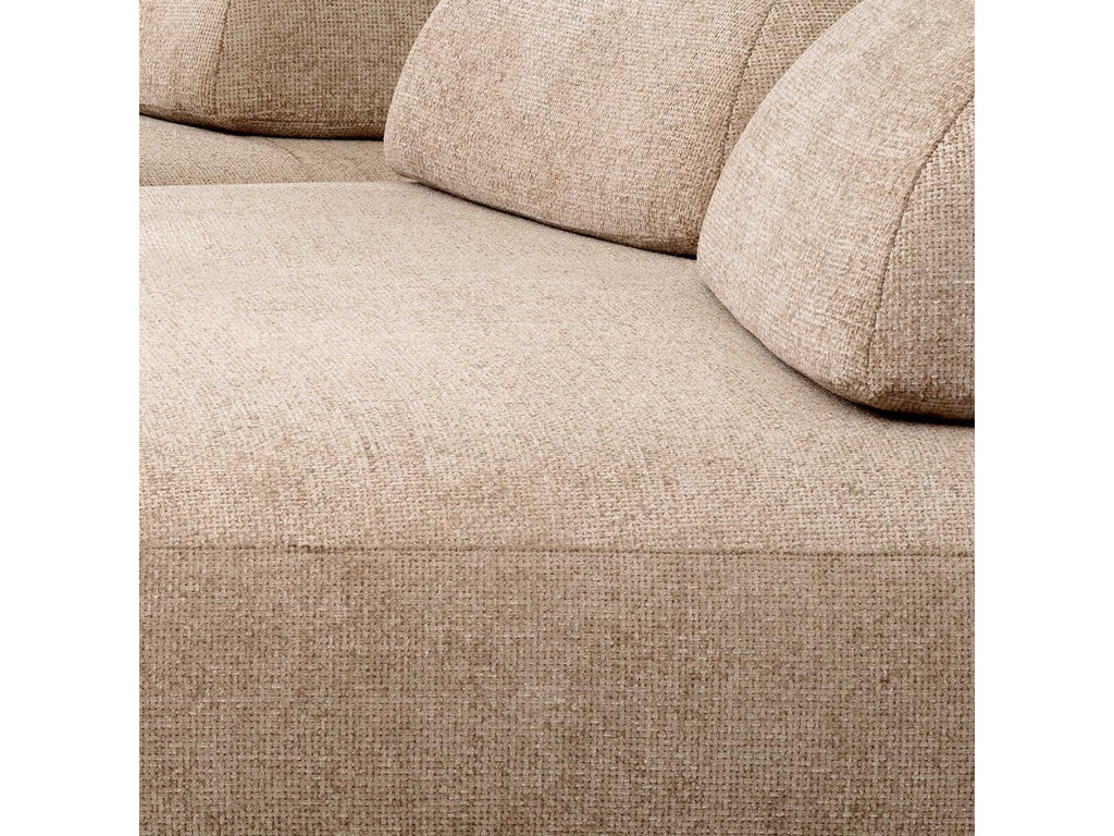 Residenza Lyssa Sand Black Feet Beige Upholstered Modular