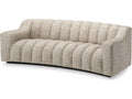 Kelly S 3-Seat Fabric Sofa in Montclair Silver