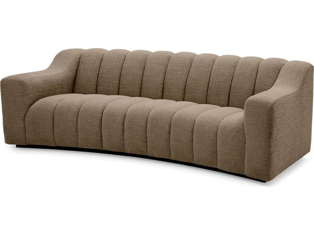 Kelly S 3-Seat Sofa in Stratfort Warm Grey Fabric