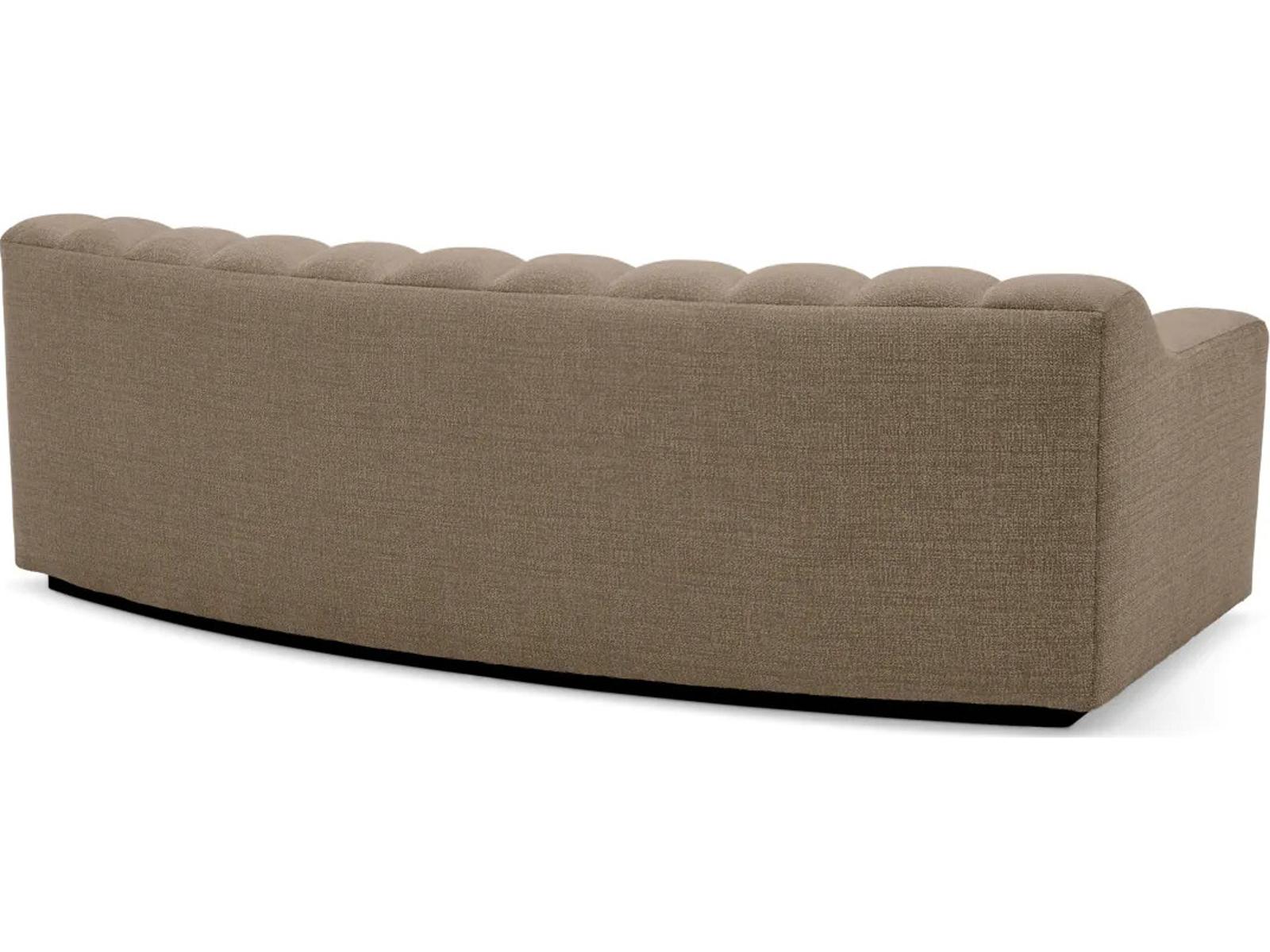 Kelly S 3-Seat Sofa in Stratfort Warm Grey Fabric
