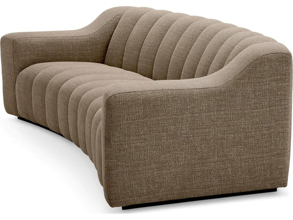 Kelly S 3-Seat Sofa in Stratfort Warm Grey Fabric