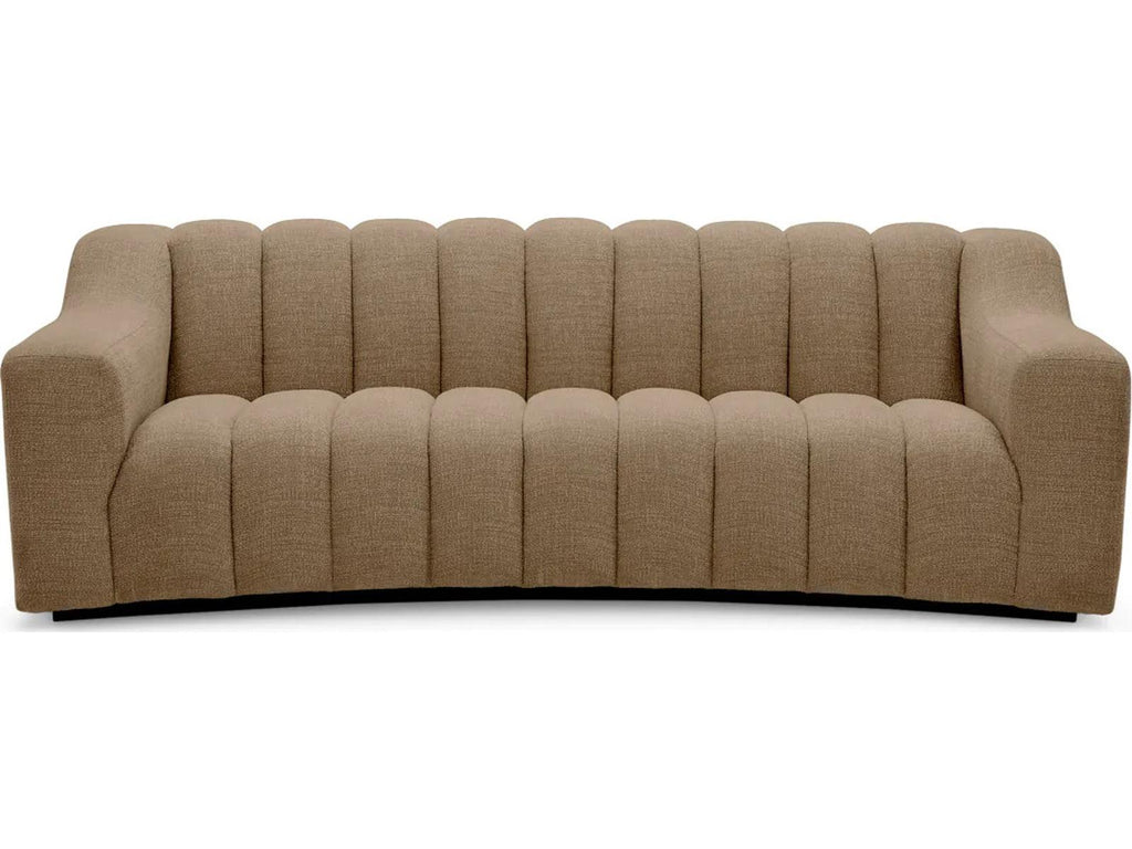 Kelly S 3-Seat Sofa in Stratfort Brown Fabric