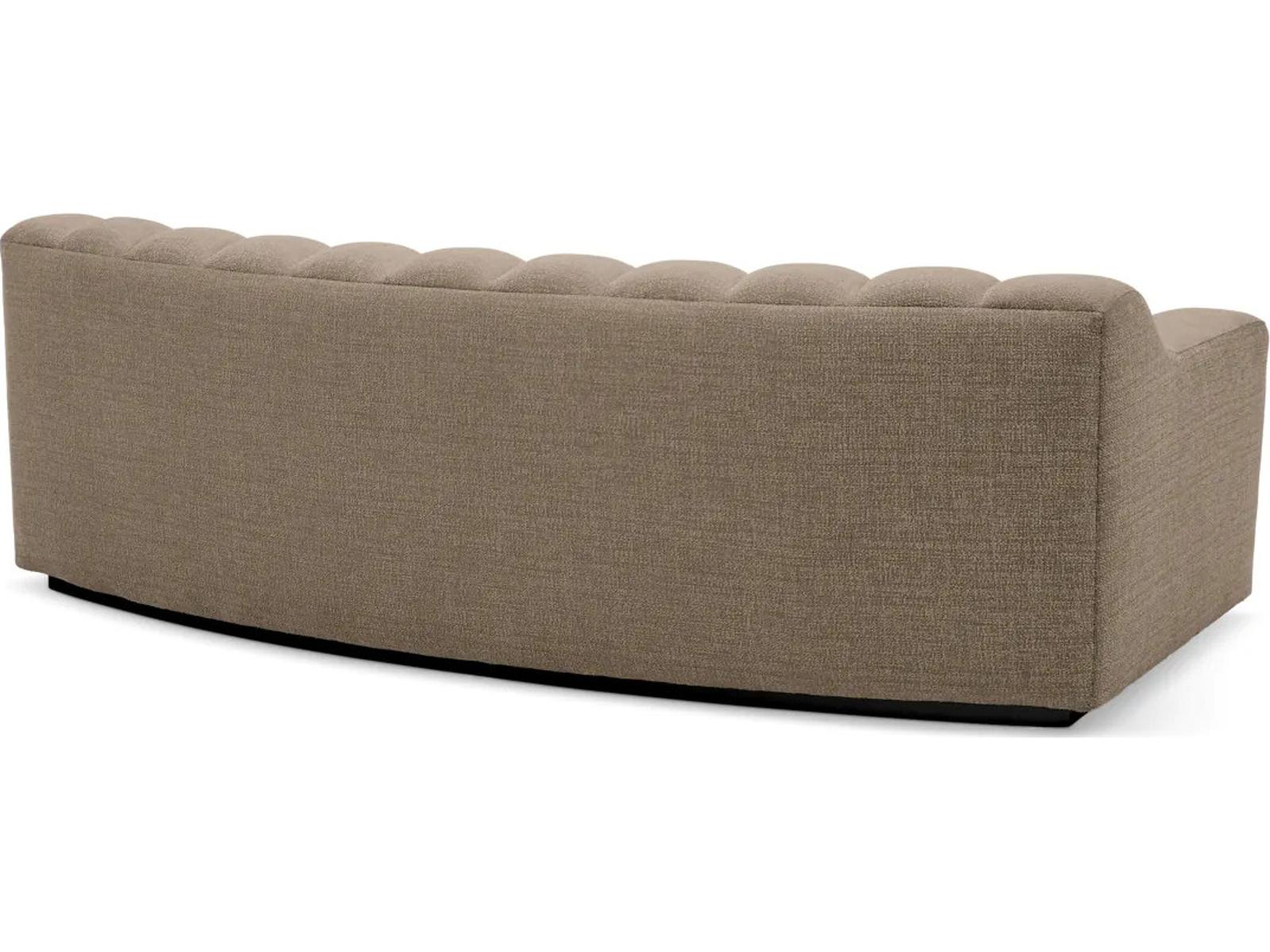 Kelly S 3-Seat Sofa in Stratfort Brown Fabric