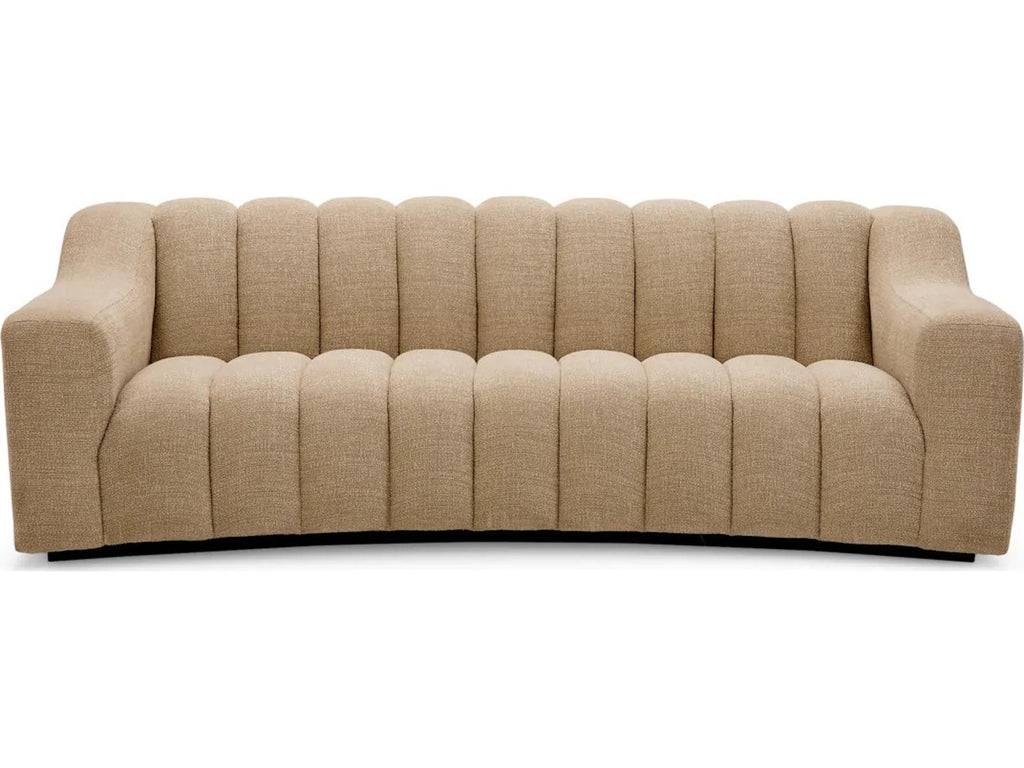 Kelly S 3-Seat Sofa in Stratfort Sand with Black Base