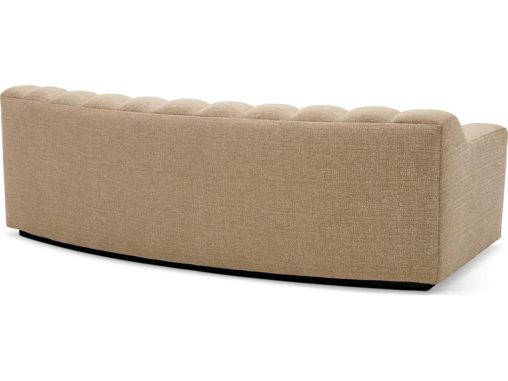 Kelly S 3-Seat Sofa in Stratfort Sand with Black Base