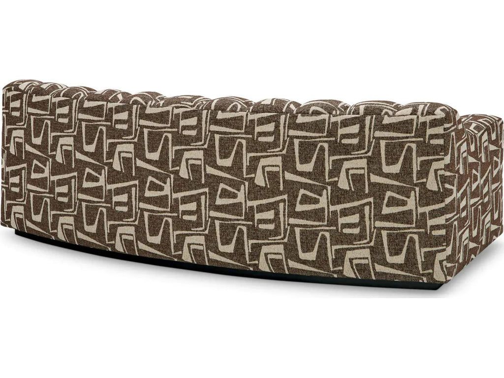 Kelly S 3-Seat Davenport Dark Brown Fabric Sofa