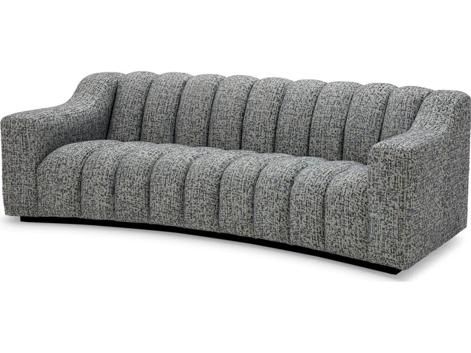 Kelly S Sofa 3-Seat Fabric in Montclair Blue