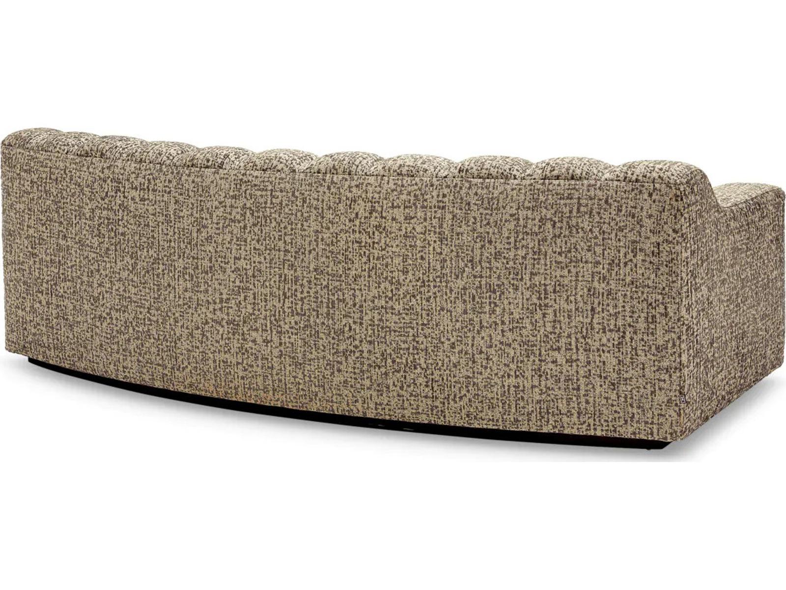 Kelly S 3-Seat Montclair Dark Brown Fabric Sofa