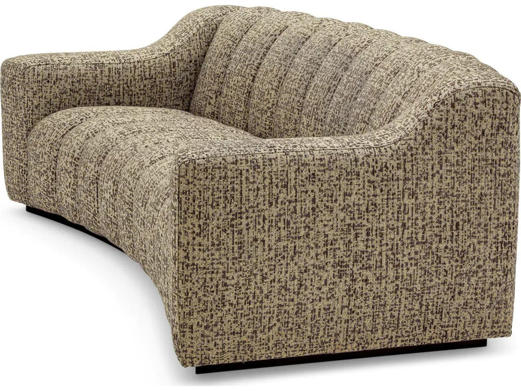 Kelly S 3-Seat Montclair Dark Brown Fabric Sofa