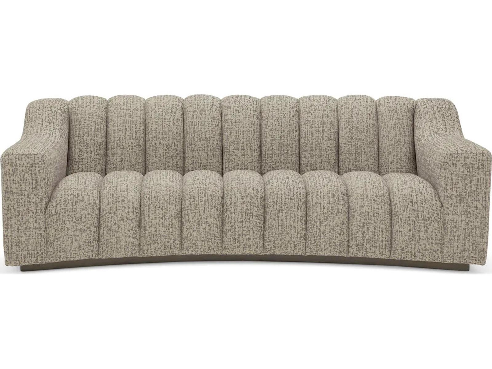 Kelly S 3-Seat Fabric Sofa in Montclair Warm Grey