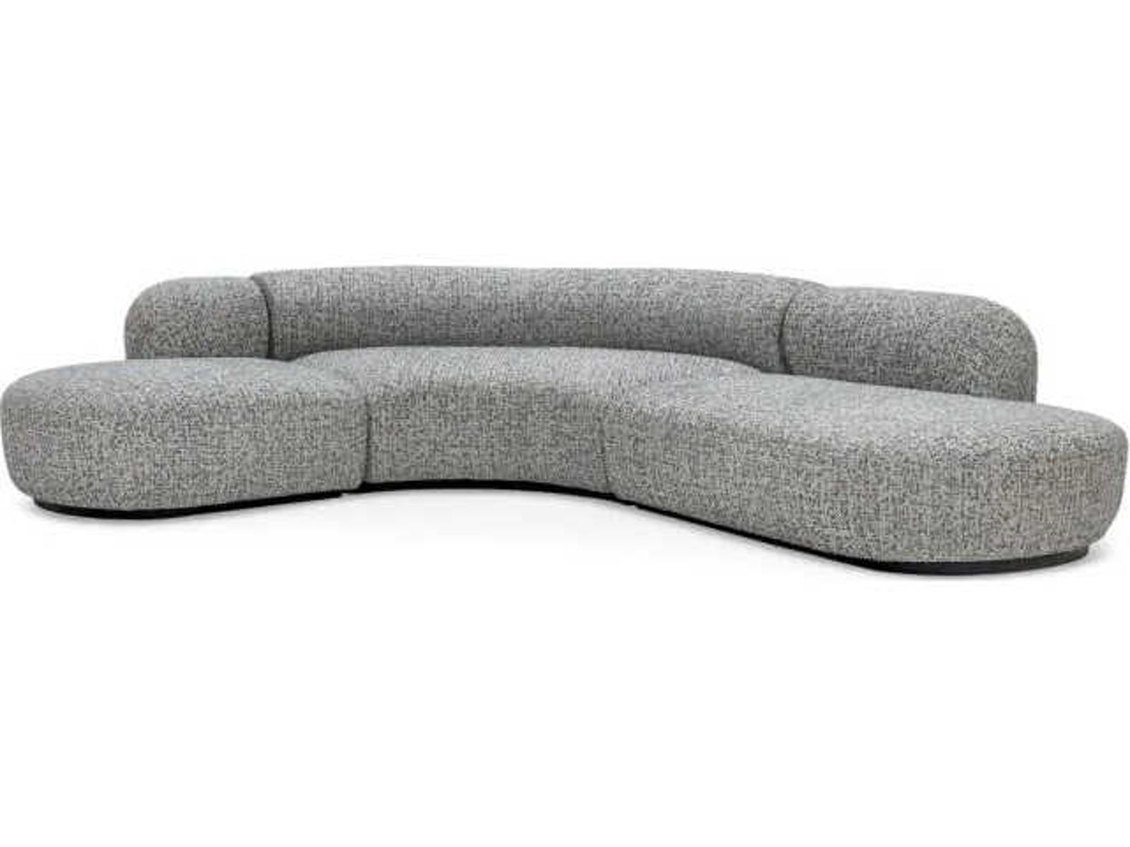 Bjorn Gray Upholstered 2-Piece Sectional Sofa