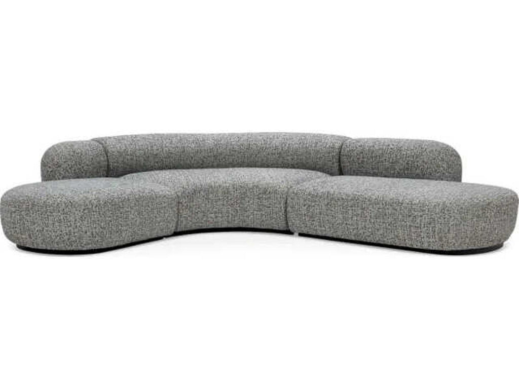 Bjorn Gray Upholstered 2-Piece Sectional Sofa