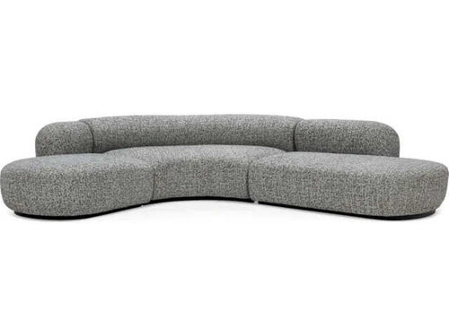 Bjorn Gray Upholstered 2-Piece Sectional Sofa