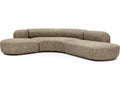 Bjorn Upholstered 4-Seat Curved Modular Sectional Sofa