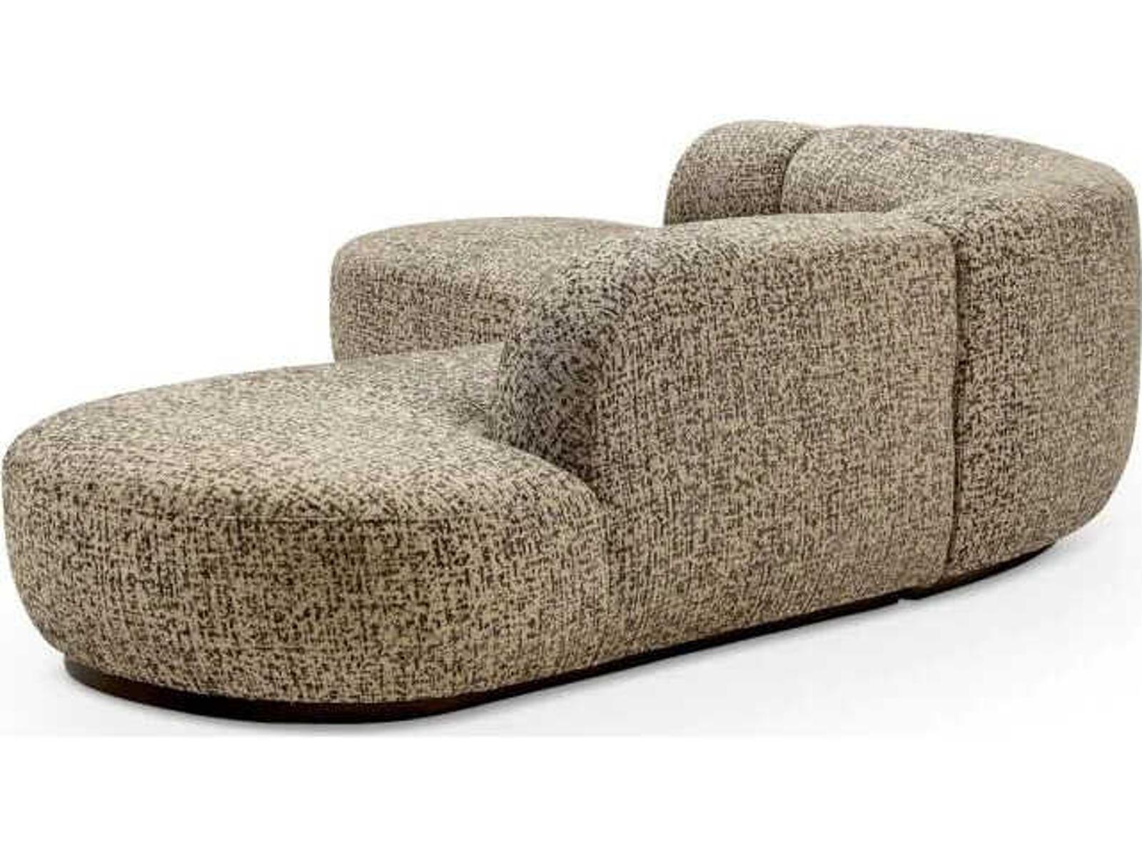 Bjorn Upholstered 4-Seat Curved Modular Sectional Sofa