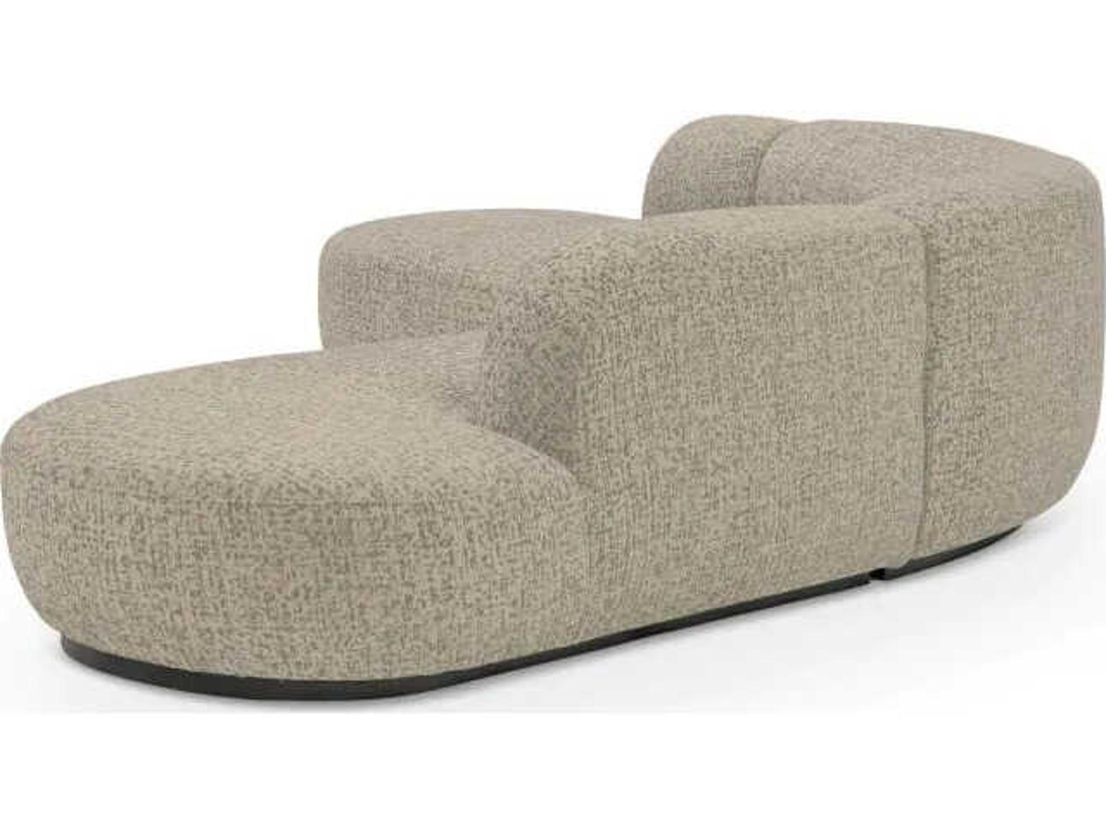Bjorn 4-Seat Gray Upholstered Sectional Sofa