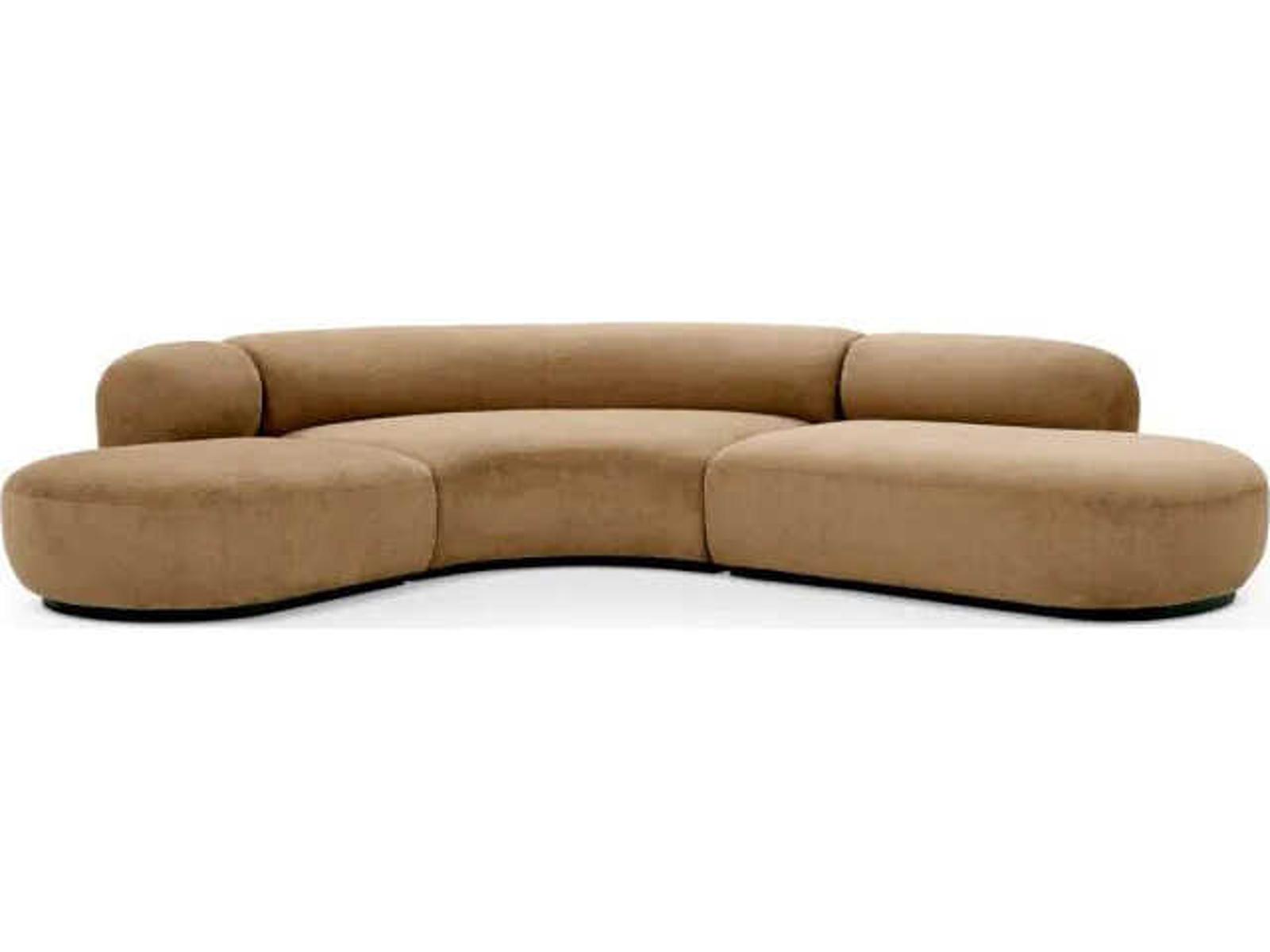 Bjorn 4-Seat Modular Beige Boucle Sectional Sofa