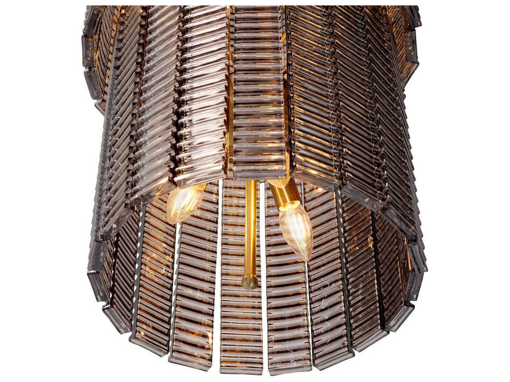 Eichholtz 15-Light Imperial Chandelier in Antique Bronze and Smoked Glass