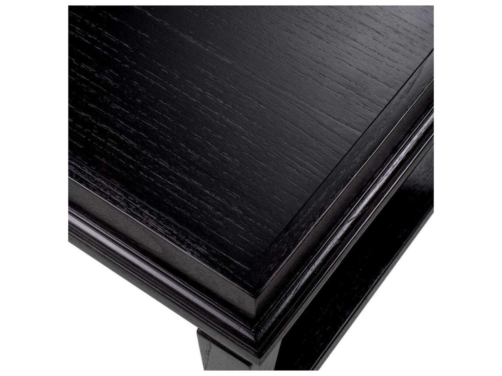Americana Rectangular Coffee Table in Black Veneer