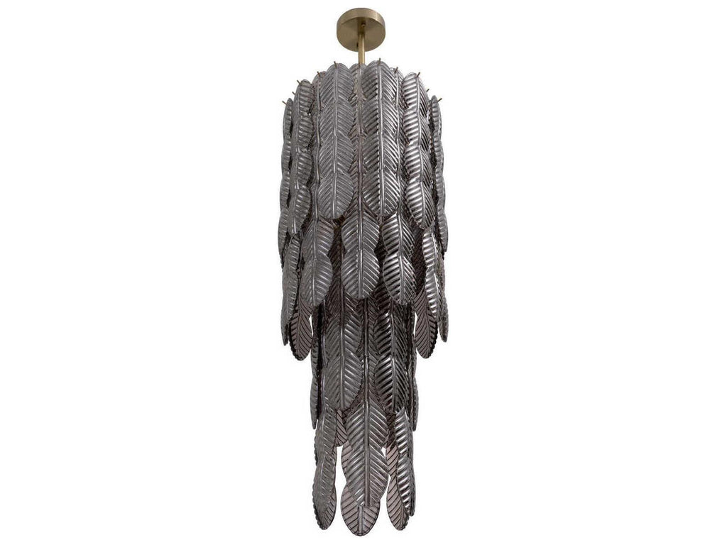 Eichholtz Sahure 18-Light Chandelier with Brushed Brass Finish and Smoke Glass