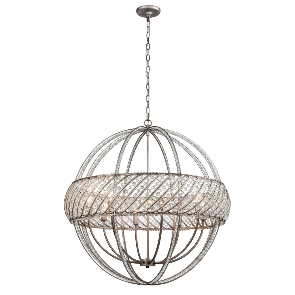 Elk Lighting Bradington 32 Inch 8 Light Linear Suspension Light Cp10939