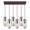 Elk Lighting Menlow Park 32 Inch 6 Light Linear Suspension Light Cp86282