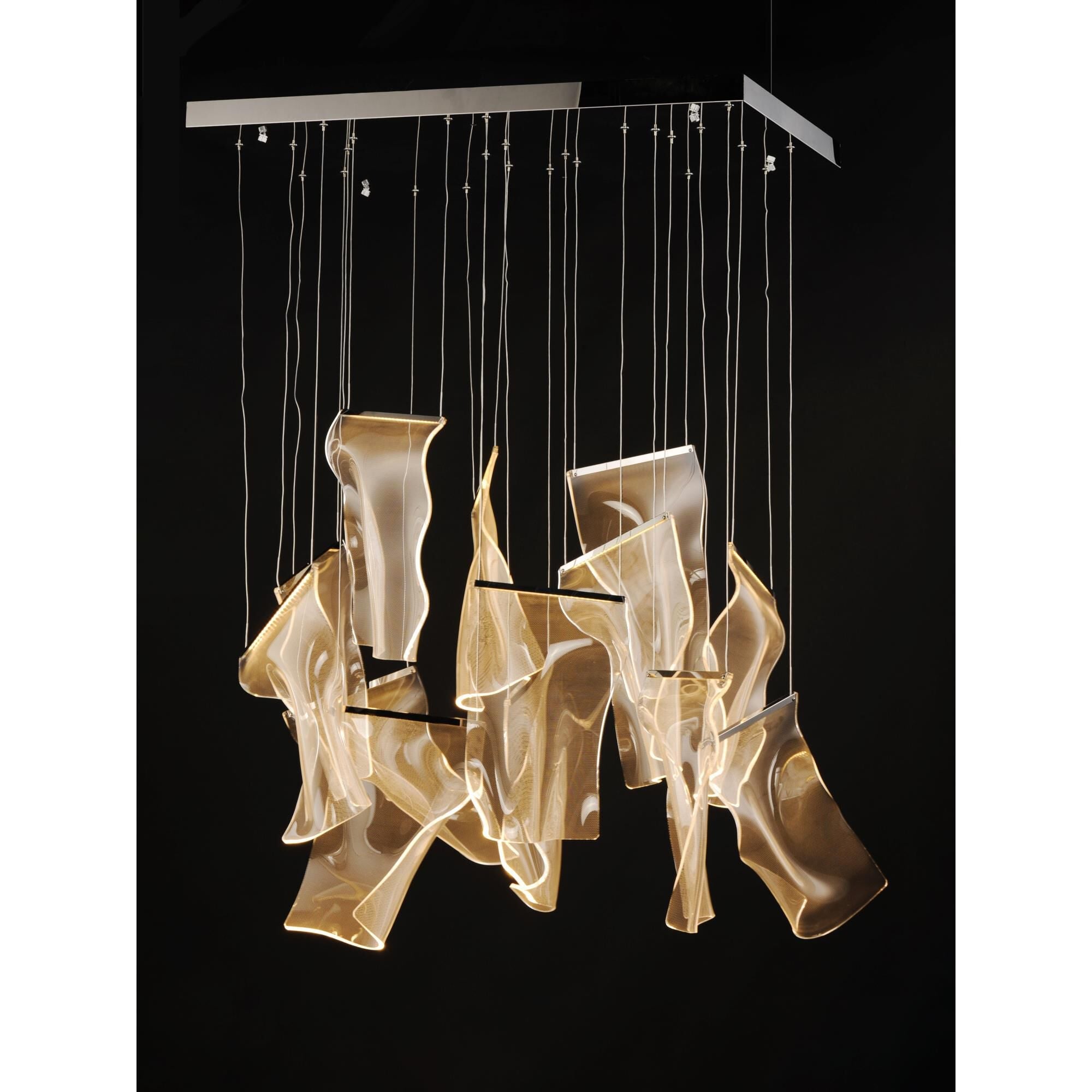 Et2 Lighting Rinkle 35 Inch 13 Light Led Linear Suspension Light Cp403336