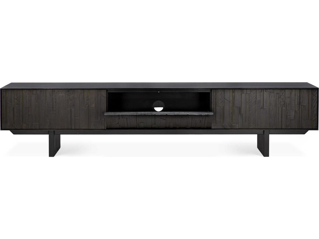 Mosaic Teak Black Tv Cupboard