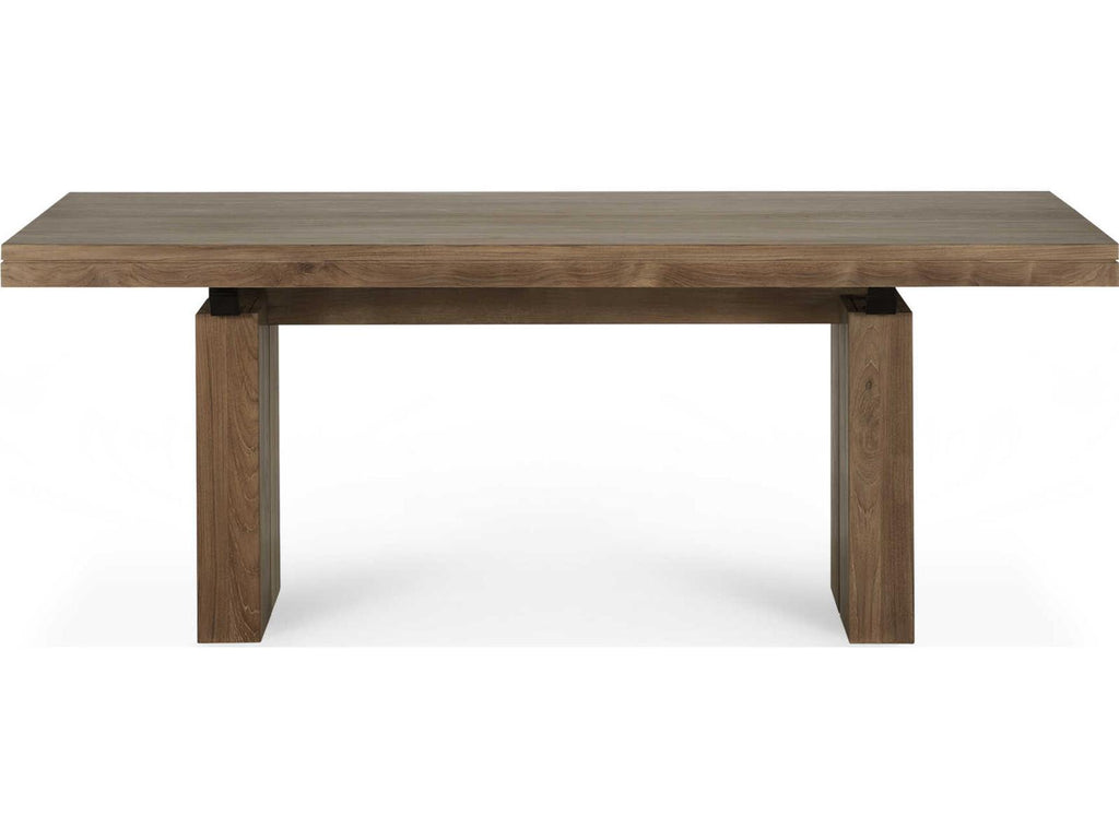 Double Teak Extendable Dining Table