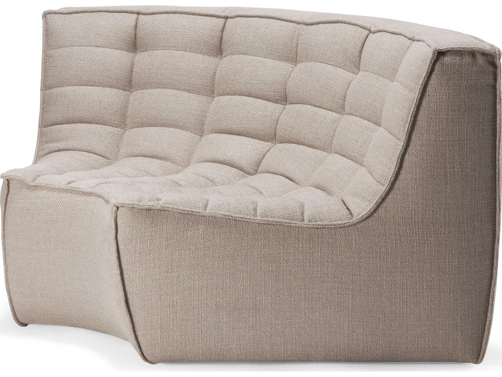 N701 Beige Upholstered Sectional Sofa