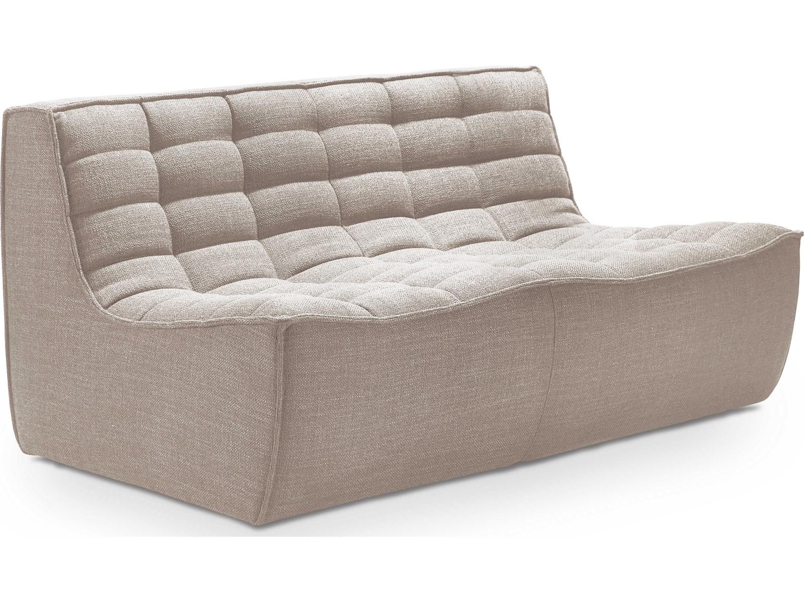 N701 Beige Upholstered Sectional Sofa