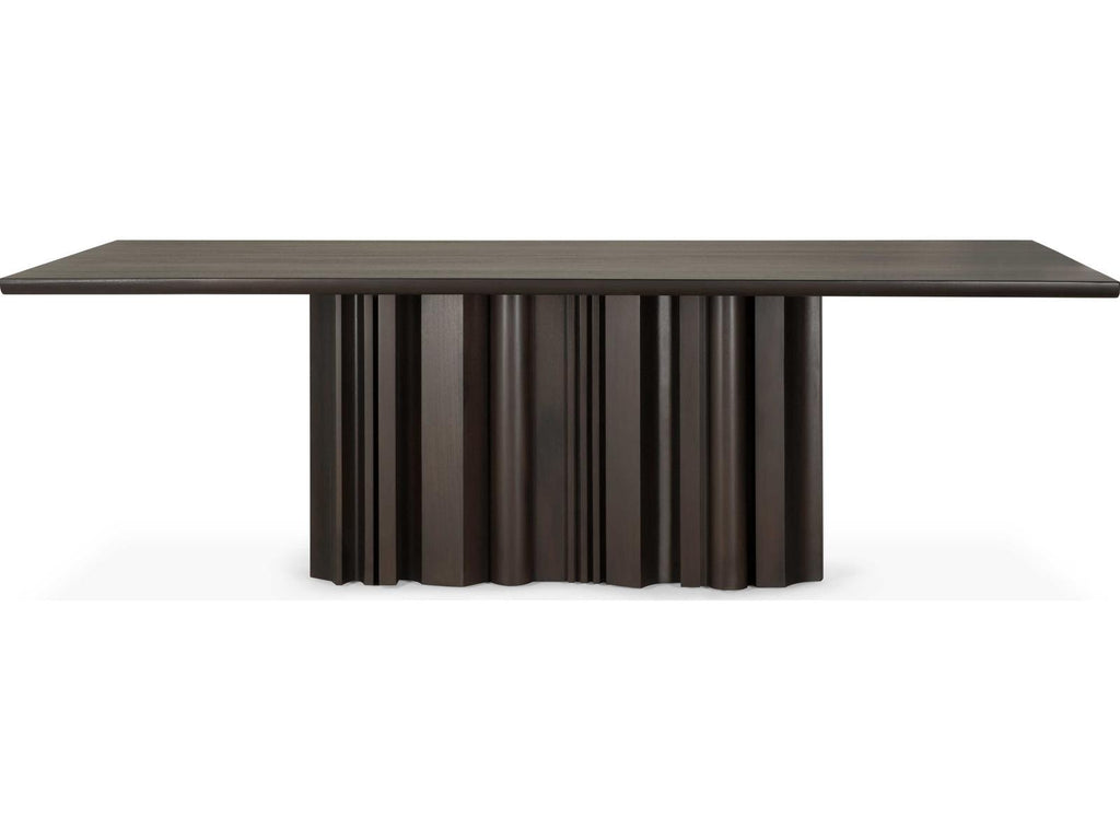 Sequence Rectangle Dining Table in Dark Brown Mahogany