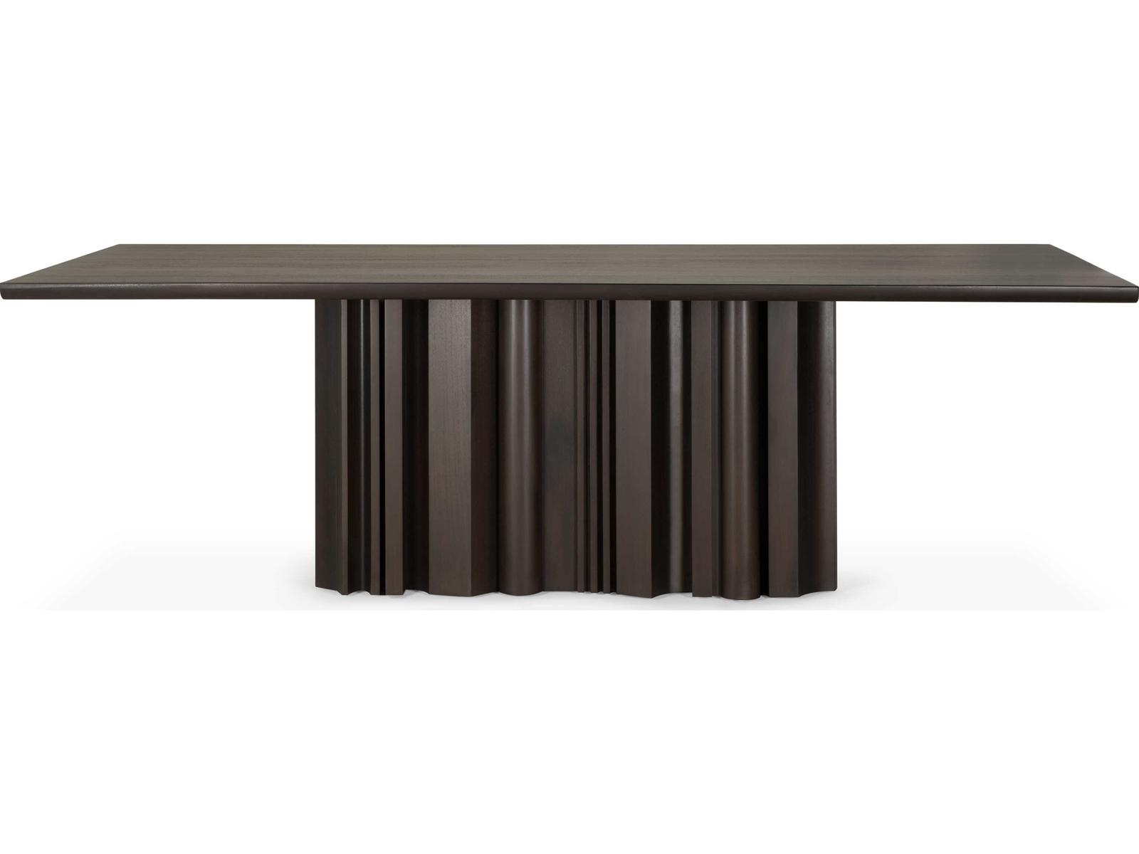Sequence Rectangle Dining Table in Dark Brown Mahogany