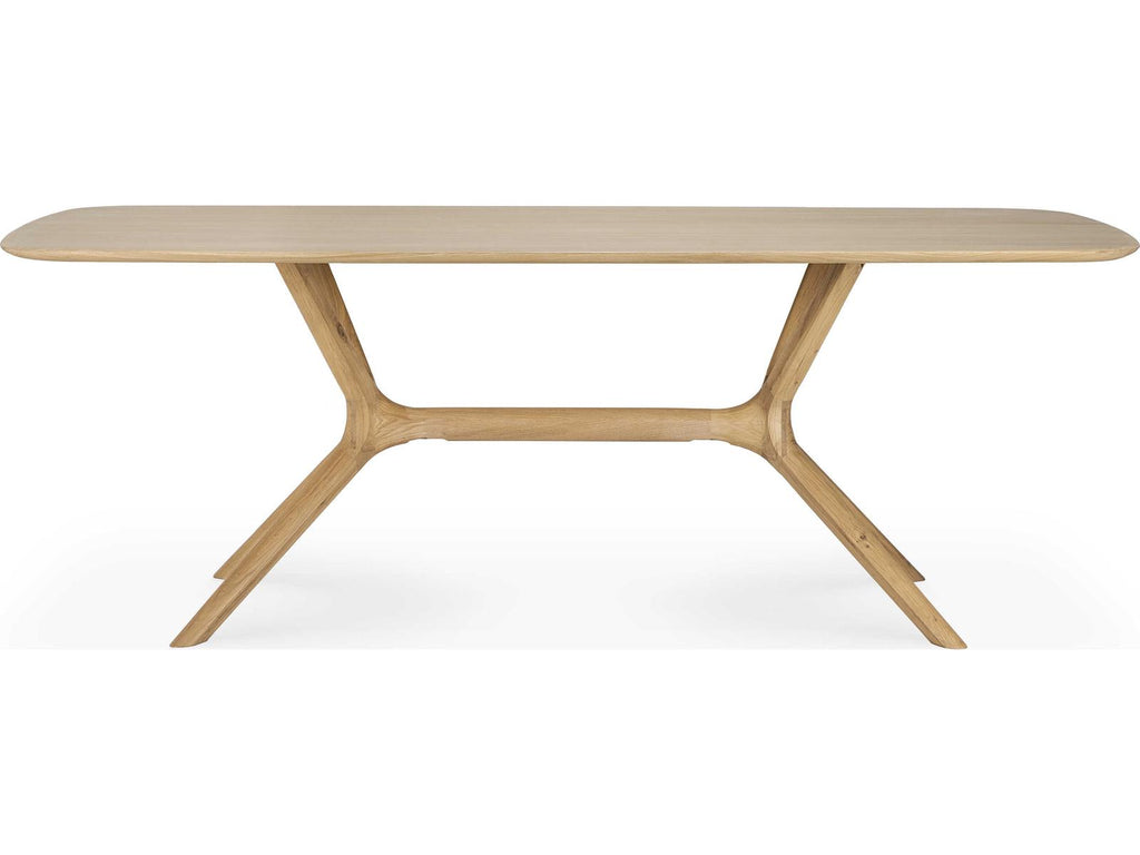 Bok 79-Inch Rectangle Oak Dining Table with Oiled Finish