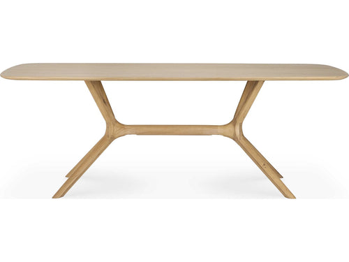 Bok 79-Inch Rectangle Oak Dining Table with Oiled Finish