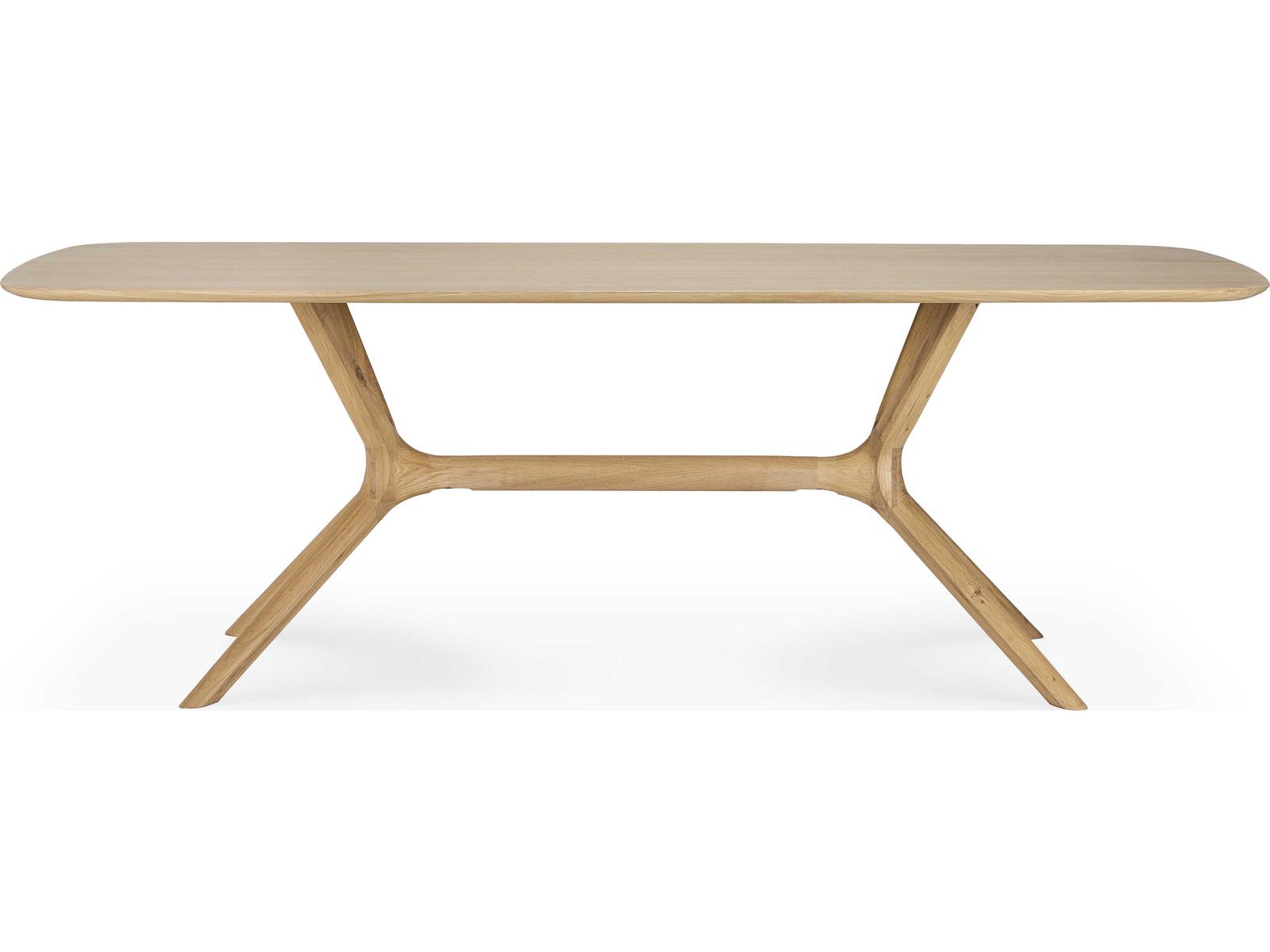 X 88 Inch Solid Oak Dining Table with Hardwax Oil Finish