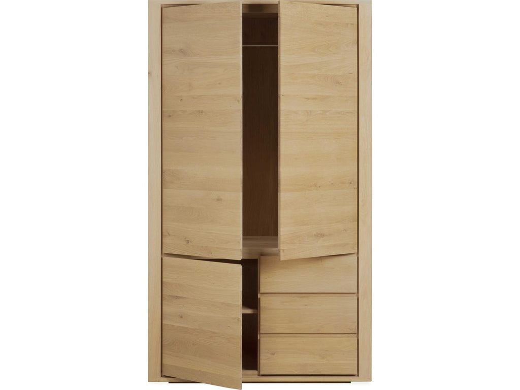 Shadow Oak Dresser with 3 Doors and 2 Drawers