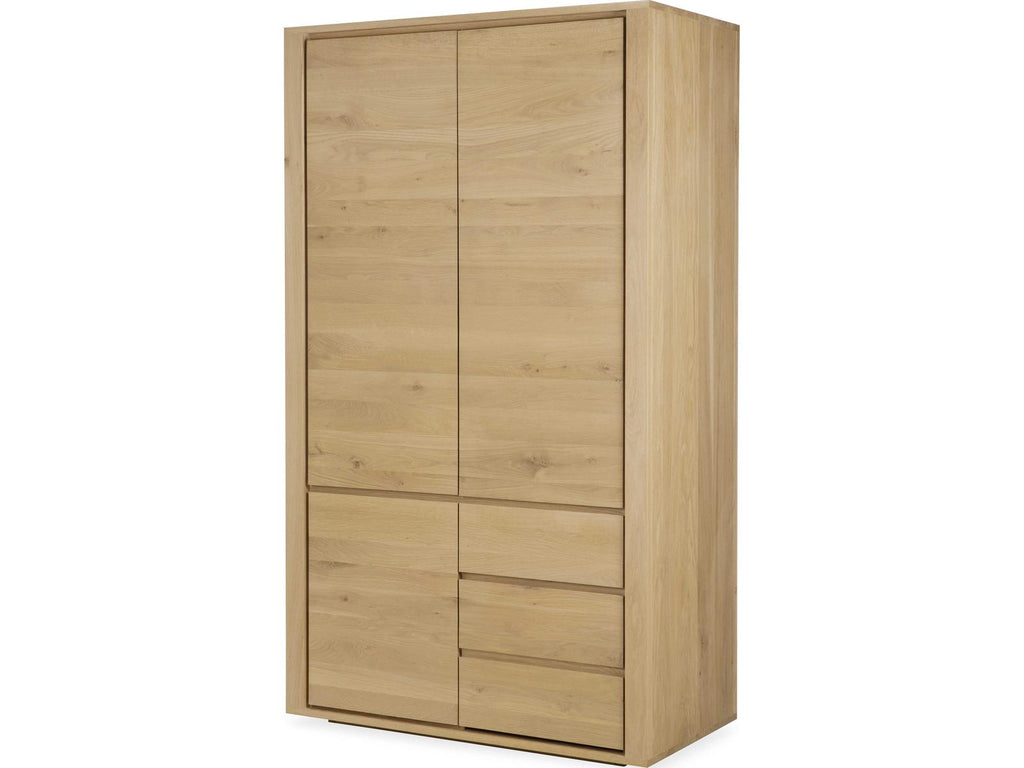 Shadow Oak Dresser with 3 Doors and 2 Drawers