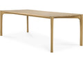 Pi 95-Inch Rectangle Dining Table in Solid Oak with Hardwax Oil Finish