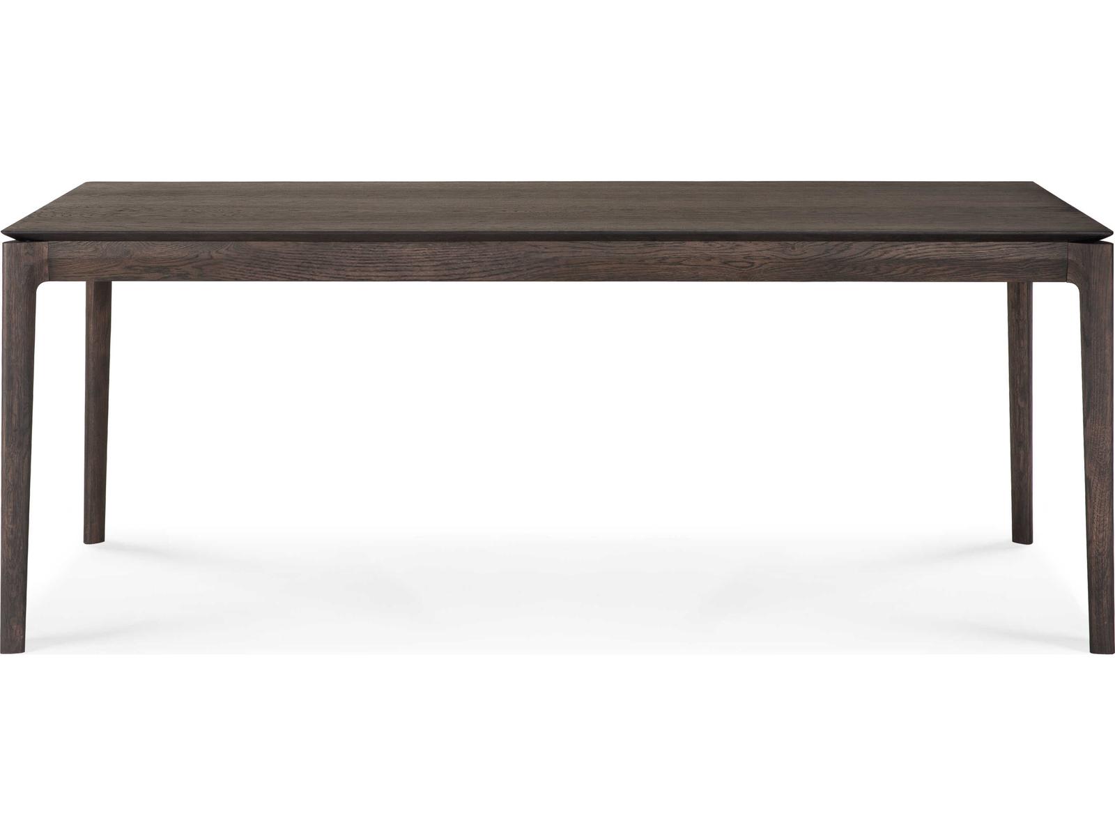 Bok 79-118 Inch Extendable Oak Dining Table in Oak Brown