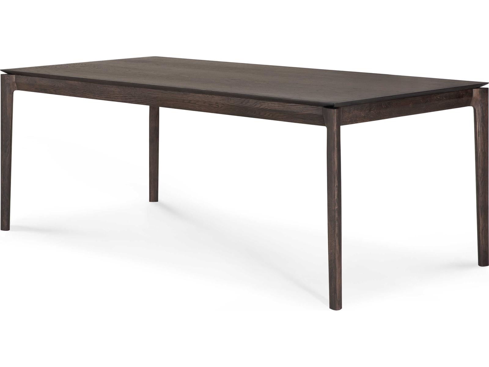 Bok 79-118 Inch Extendable Oak Dining Table in Oak Brown