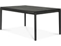 Bok Extendable Rectangle Dining Table Black Oak 79 to 118 Inch
