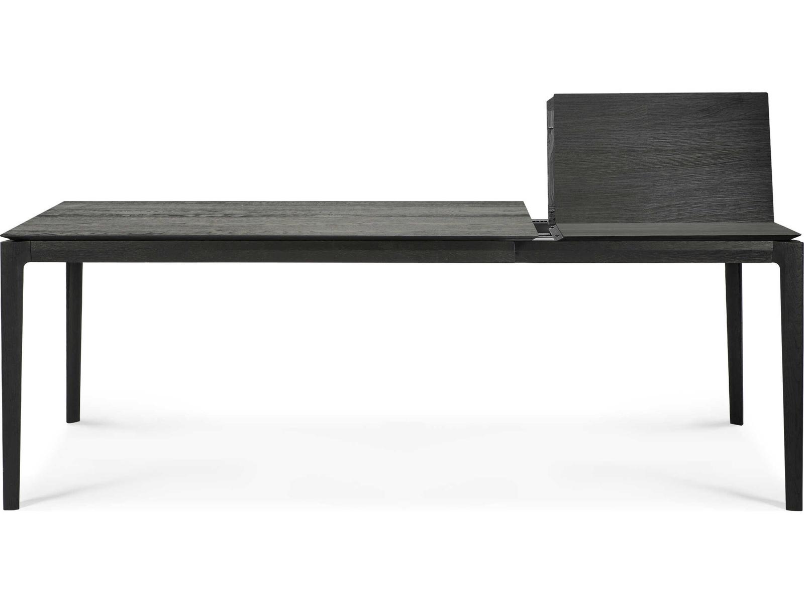 Bok Black Oak Extendable Dining Table 55-87 Inch