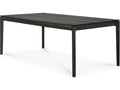 Bok 71-110 Inch Extendable Rectangle Dining Table Black Oak