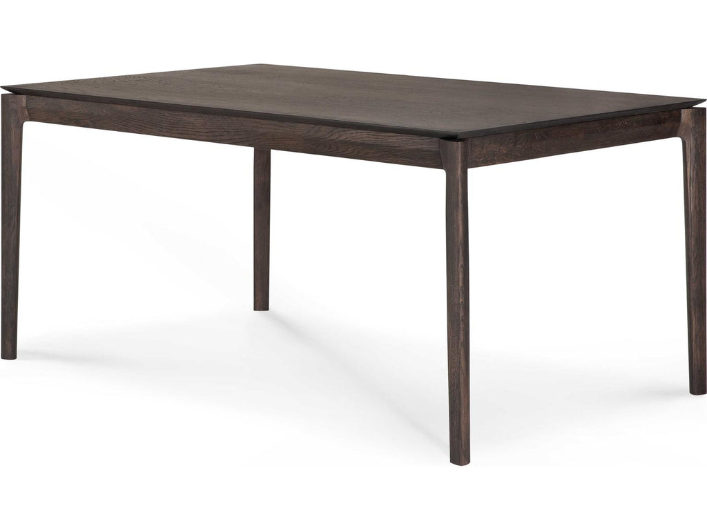 Bok Oak Brown Extendable Dining Table 55 to 87 Inch