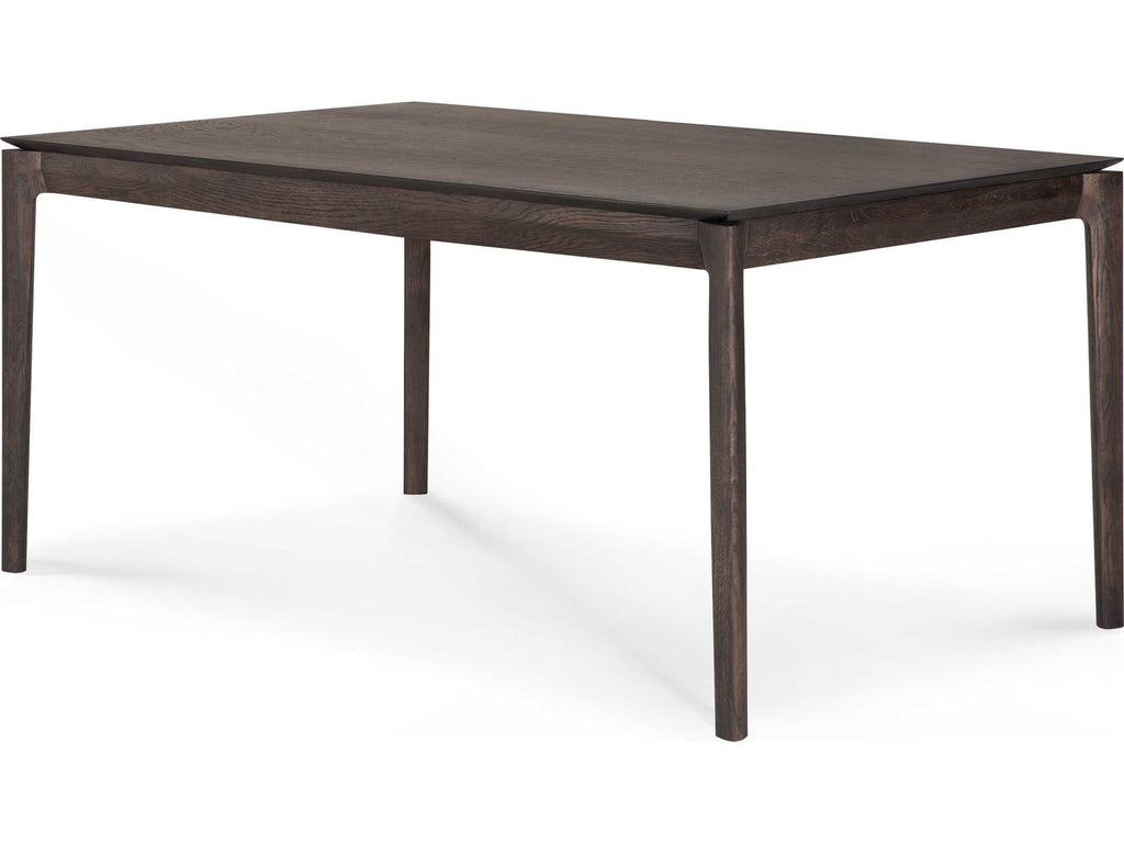 Bok Extendable Rectangle Dining Table in Brown Oak