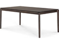 Bok Oak Brown Extendable Dining Table 78 Inch to 118 Inch